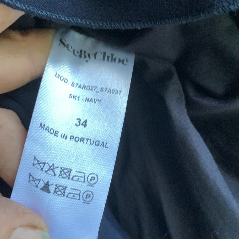 See By Chloe Navy Midi Dress - Picture 5 of 8